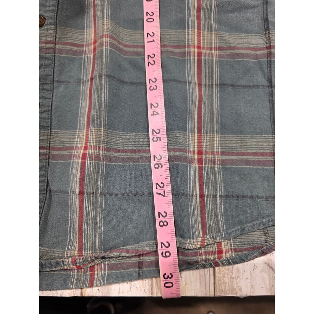 Bit & Bridle Plaid Long Sleeve Button Down Shirt Men's XL Blue Red Black Horse - Picture 6 of 11